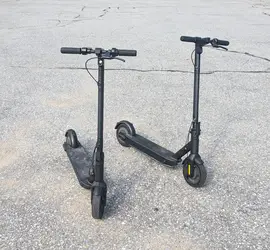 Two beginner electric kick scooters