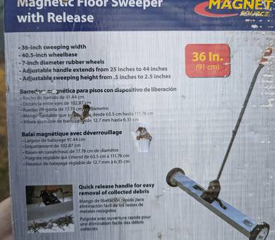 Magnetic sweeper 36 in