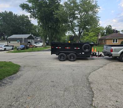 6x12 dump trailer (8 yard)