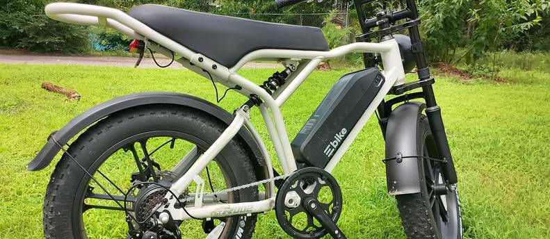TST R002 Moped-Style E-Bike | Full Suspension | Free Local Delivery