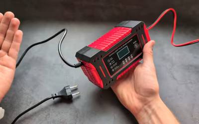 Both portable Jumpstart & Smart Battery Charger for Car Battery,  Motorcycle, Smart Car Trickle Charger, Boat