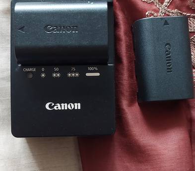 Canon 5D Mark III with 50 mm lens two batteries and a charger