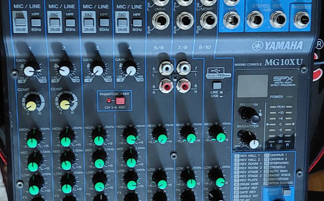 Yamaha MG10XU 10 Channel Mixer