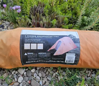 One person backpacking tent