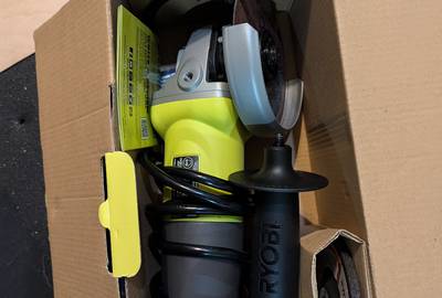 Ryobi 4-1/2 in Barrel Grip Angle Grinder