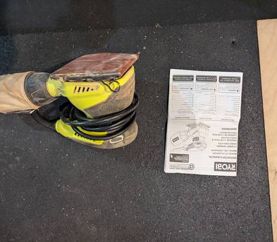 Ryobi S652D Corded 2 Amp 1/4 Inch 14,000 OBM Squared Orbital Finishing Sheet Sander