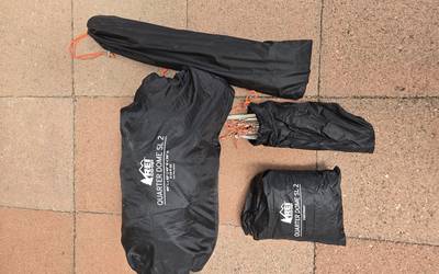 REI QUARTER DOME SL 2 TENT FOR BACKPACKING, 2 person tent