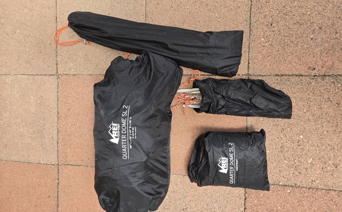 REI QUARTER DOME SL 2 TENT FOR BACKPACKING, 2 person tent