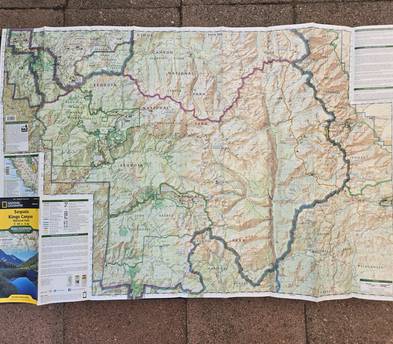 Eastern Sierra, Mammoth, and Kings Canyon Trail Maps for Hiking and Backpacking