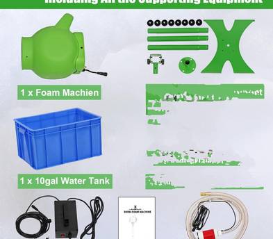 Foam bubble machine jet