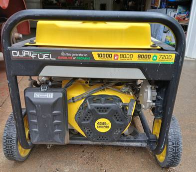 Champion 10,000W Dual Fuel Generator | Gas or Propane | Electric Start | 8,000 Running Watts