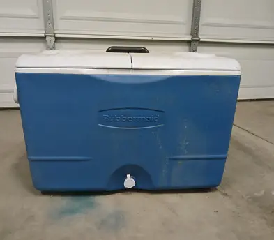45QT Wheeled Cooler | Hard-Sided Ice Chest with Split Lid