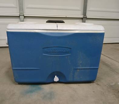 45QT Wheeled Cooler | Hard-Sided Ice Chest with Split Lid