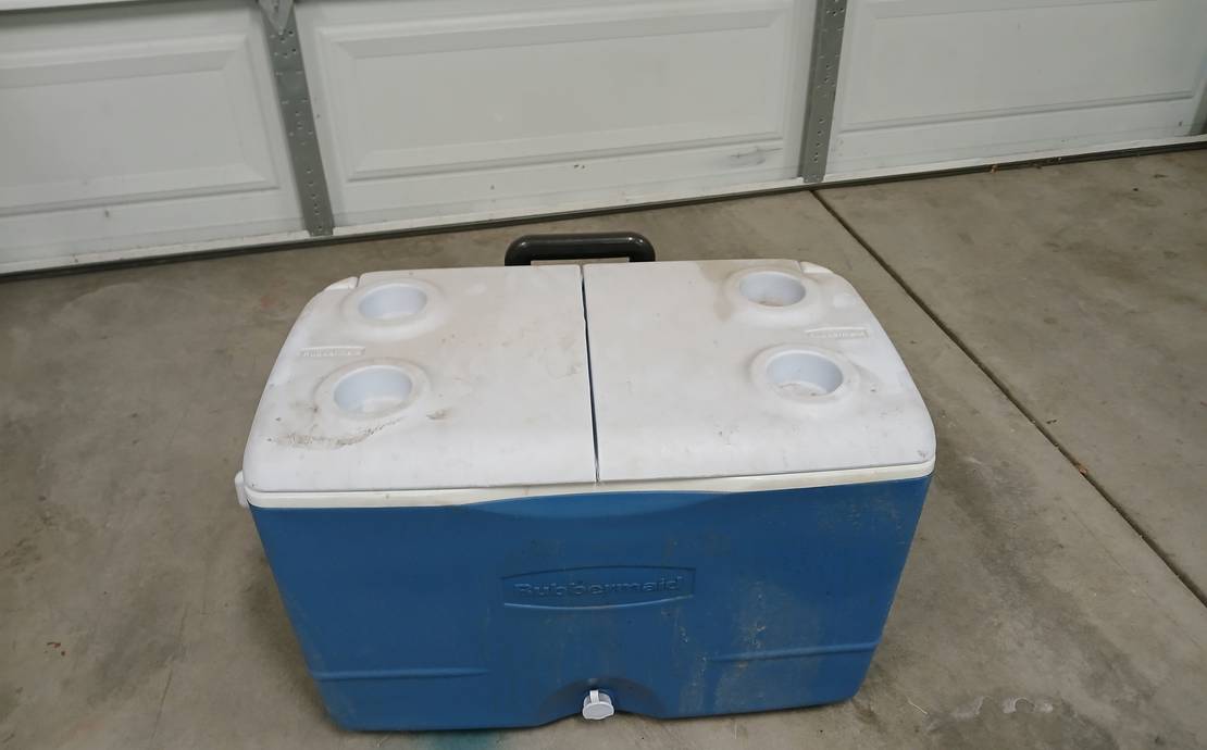 45QT Wheeled Cooler | Hard-Sided Ice Chest with Split Lid