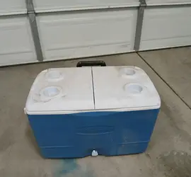 45QT Wheeled Cooler | Hard-Sided Ice Chest with Split Lid