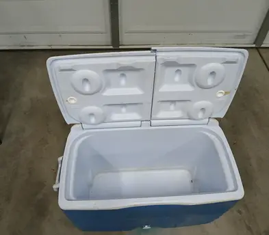 45QT Wheeled Cooler | Hard-Sided Ice Chest with Split Lid
