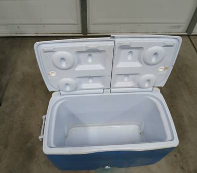 45QT Wheeled Cooler | Hard-Sided Ice Chest with Split Lid