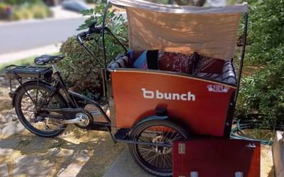 Bunch Bike 4-seat cargo box bike with electric pedal assist