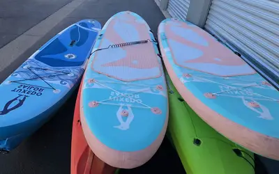 Kayaks(5) or paddleboards(5) w/ lifejackets,paddles ,drybags