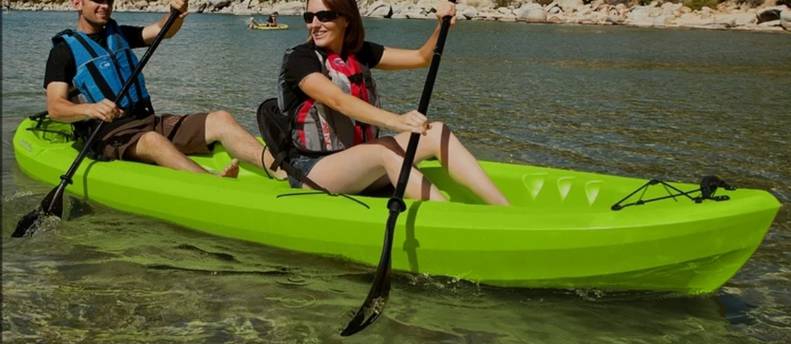 Double Tandem Kayak - Green