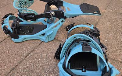 Men's Large Supermatic Step-in Snowboard Bindings