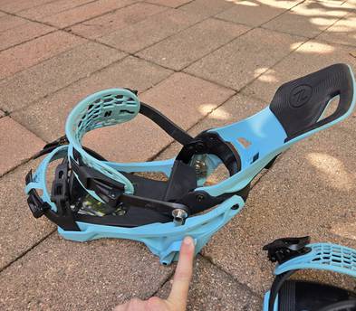 Men's Large Supermatic Step-in Snowboard Bindings