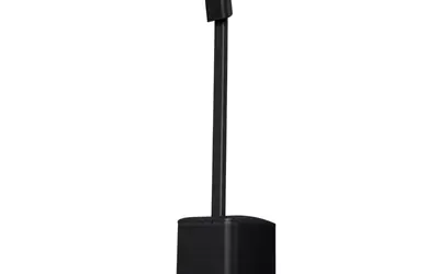 One QSC KC12 column with 3000-watt, 3 way portable PA system