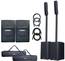 Two (2) QSC KC12-BK 3000W Active 3-Way Column Loudspeaker System - Black