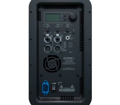 One QSC KC12 column with 3000-watt, 3 way portable PA system