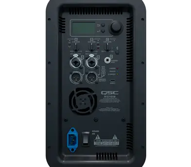 One QSC KC12 column with 3000-watt, 3 way portable PA system