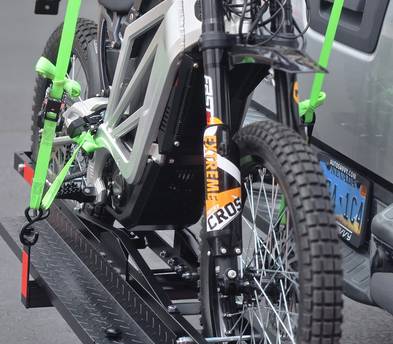 Ebike trailer hitch rack