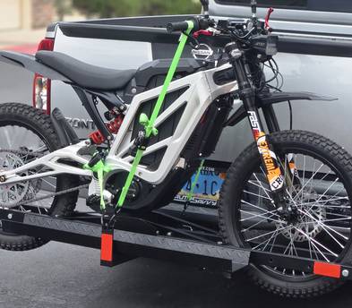 Ebike trailer hitch rack