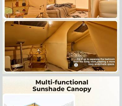 Inflatable Yoleny large ten 2 rooms and canopy