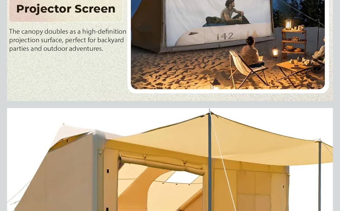 Inflatable Yoleny large ten 2 rooms and canopy