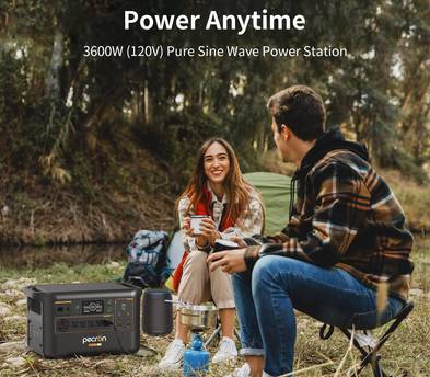 3600 Watt / 3,000Wh Portable Battery Power Station Backup Generator
