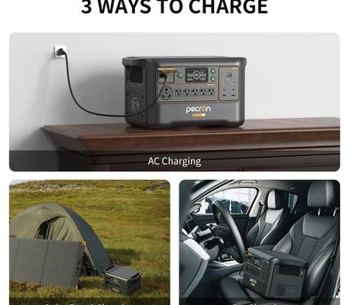 3600 Watt / 3,000Wh Portable Battery Power Station Backup Generator