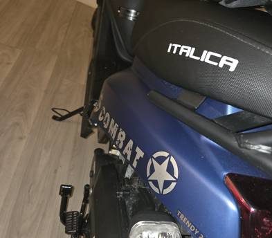 Blue Italica 50cc XS Combat
