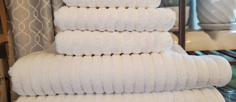 White guest towels
