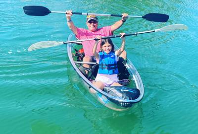 See Through Double Kayak