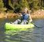 Kayak, 120" we offer Two green kayaks 1 for adult and 1 for kids