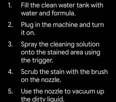 Upholstery cleaner Small portable
