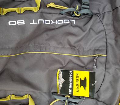80L Backpacking Backpack with waist and chest straps