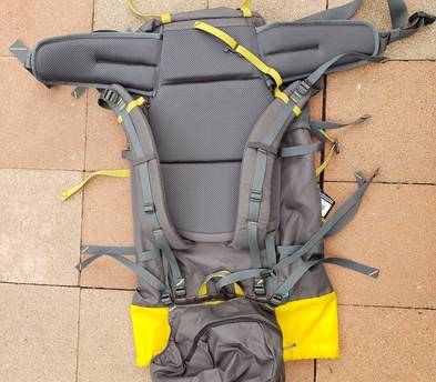 80L Backpacking Backpack with waist and chest straps