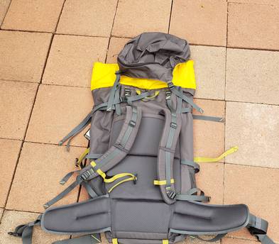 80L Backpacking Backpack with waist and chest straps