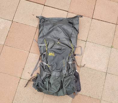 55L Backpacking Pack (Medium) with adjustable chest and waist straps