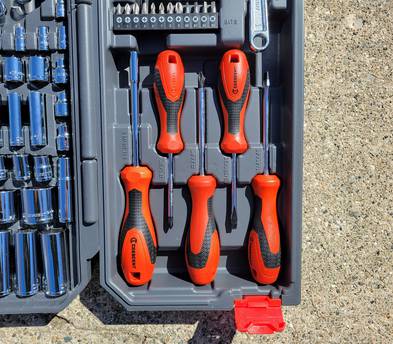 CRESCENT - SAE/Metric Wrench, Socket, & Tool Set, 180pc