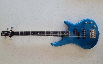 Ibanez GSRM 4 String Bass Guitar and gig bag - Blue