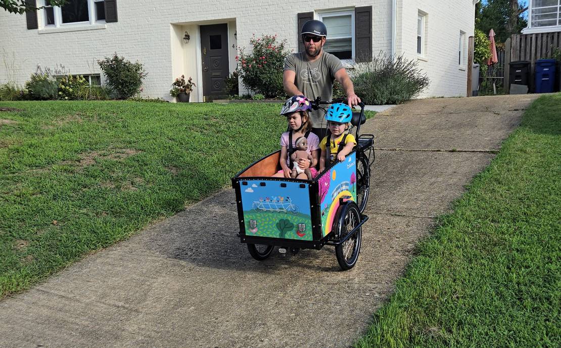 The Original 4+ Upgraded Electric Cargo Bike For Families