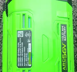 Ego 10ah 56v tool battery (April/2022)