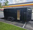 7x16 enclosed trailer  w/ ramp door